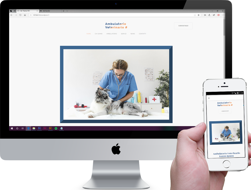 Vet Theme #01 Responsive Design