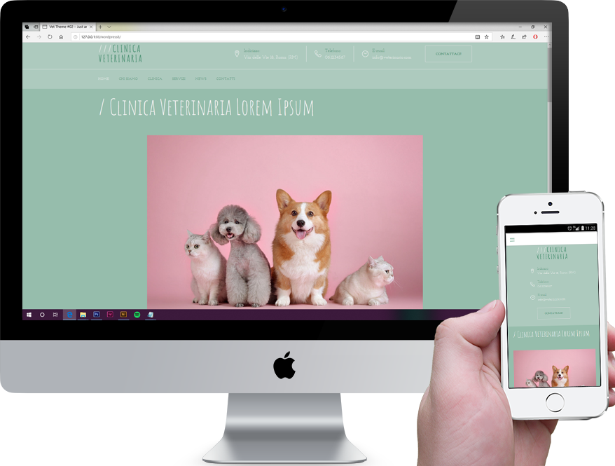 Vet Theme #02 Responsive Design